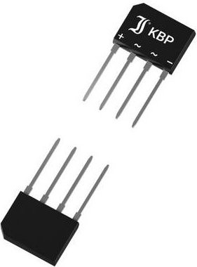 Diotec KBP302G Brückengleichrichter 200V 3A in Schwarz - Bild 1
