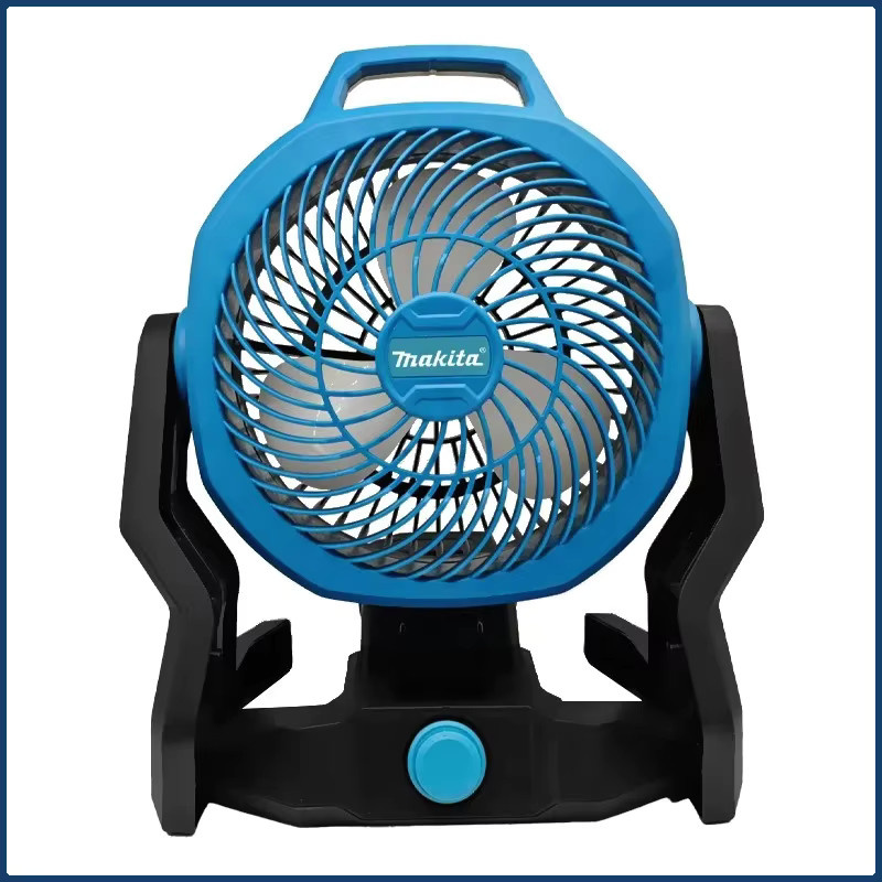 Makita Akku-Tischventilator in Blau, tragbarer Campingventilator mit 3 Geschwindigkeitsstufen und verstellbarem Kopf - Bild 5
