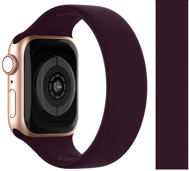 Solo Loop Armband für Apple Watch, Silikon, dunkelviolette, Unisex - Bild 1