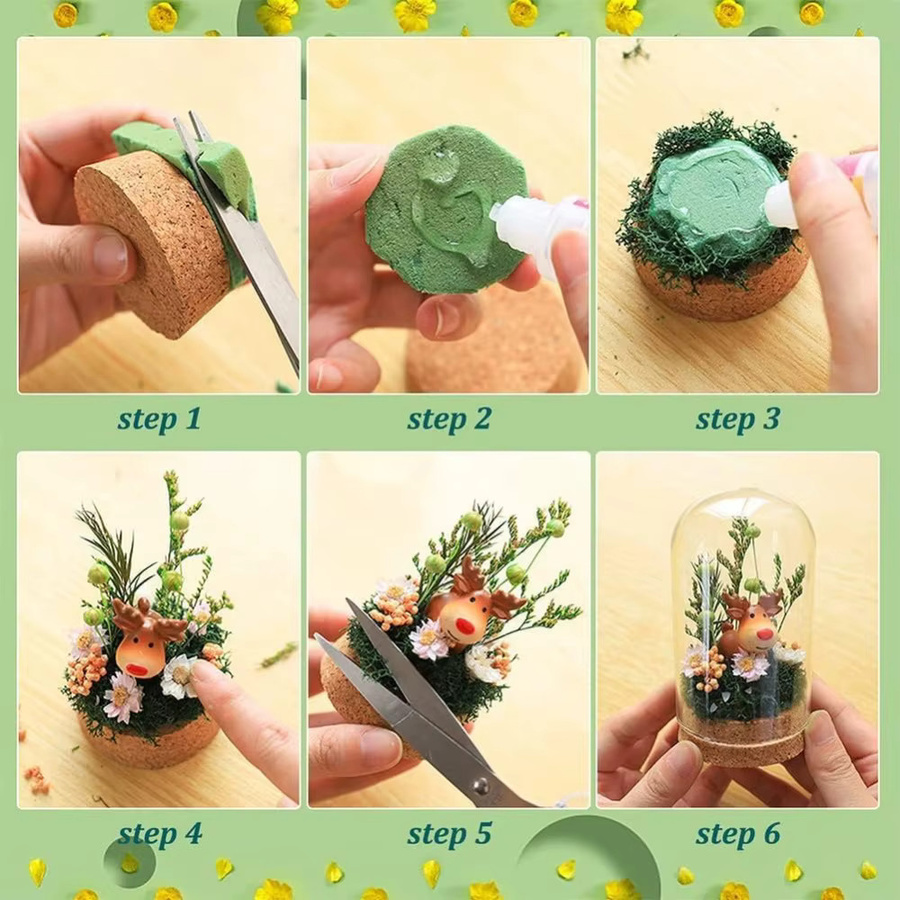 30 Stück transparente Glasgefäße mit Korkverschluss, 20 ml Volumen, runde Cloche-Kuppel-Dekorationsflaschen für Partygeschenke und Kunstprojekte - Bild 3