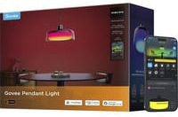 Govee LED Pendelleuchte Ring in Schwarz mit RGBW Multicolour Effekt für Wohnzimmer und Esszimmer