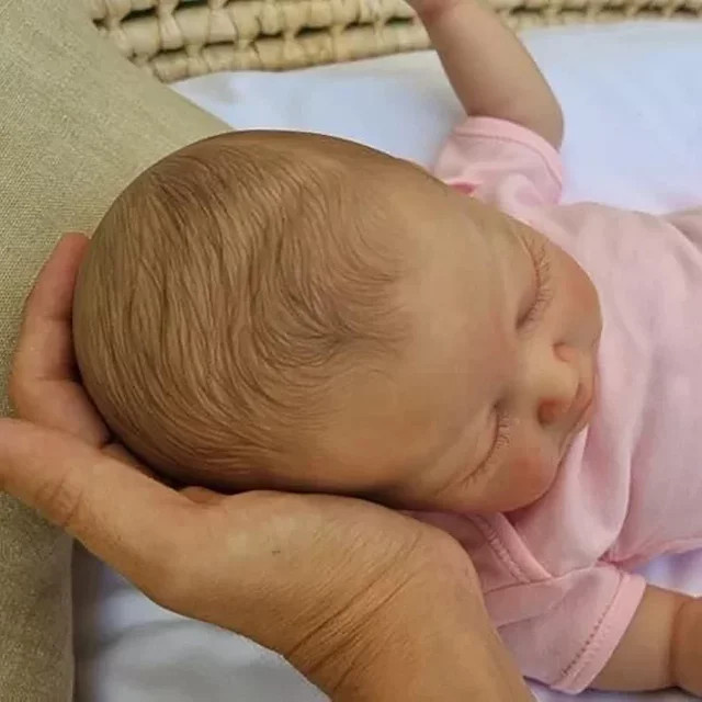 NPK Baby August, Neugeborenen-Babypuppe, rosa, 1-teiliges Set - Bild 1