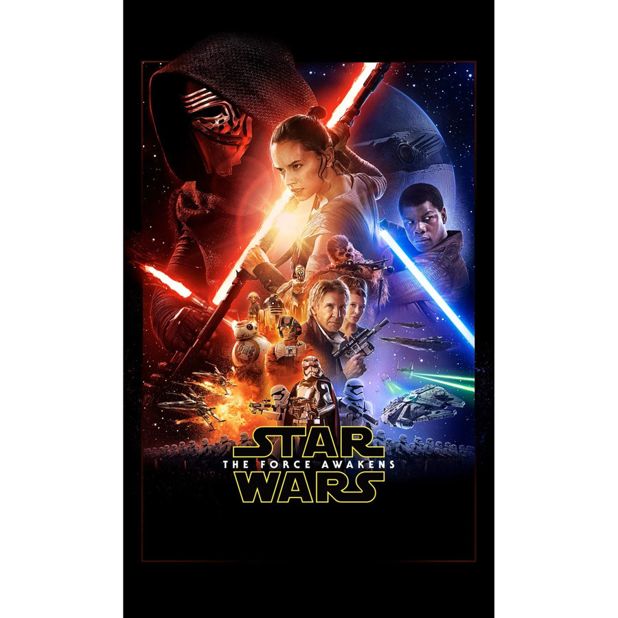 Komar Fototapete Vlies Star Wars EP7 Official Movie Poster, Mehrfarbig, Breite: 120 cm, Höhe: 200 cm - Bild 2