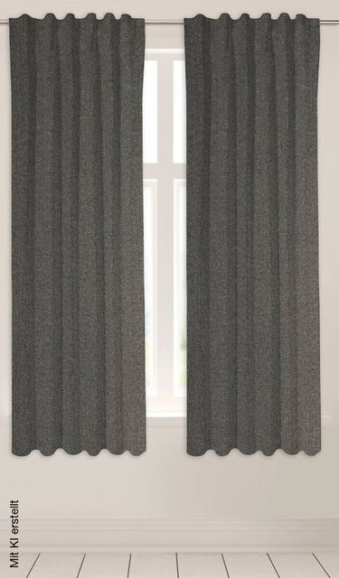 POCOline Kombivorhang Ulrich in Anthrazit, B: 135 cm, H: 175 cm - Bild 1