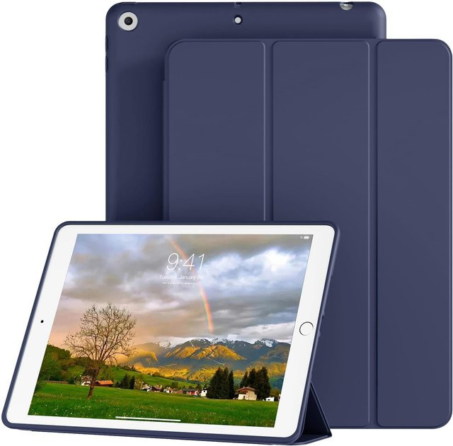 Magnetische Smart-Hülle für iPad 9./8./7. Generation 10,2 Zoll in Blau mit Auto Wake Sleep Funktion - Bild 1