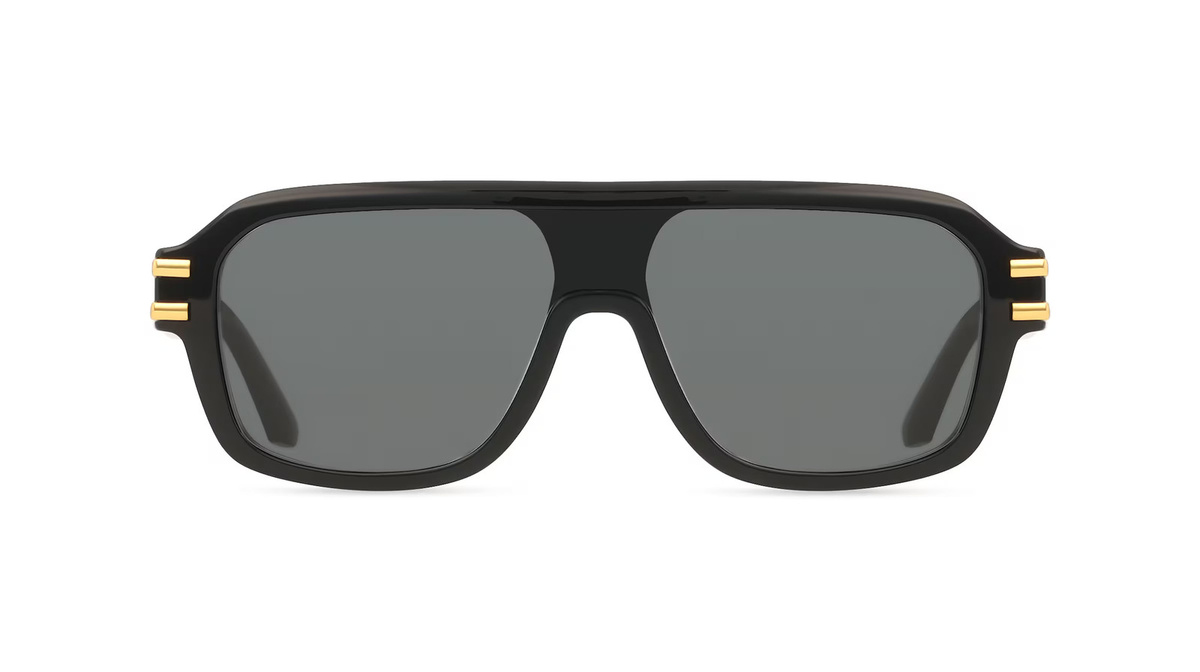 Dolce&Gabbana DG4507 Sonnenbrille Pilot, Vollrand, Acetat, Herren, schwarz, grau - Bild 1
