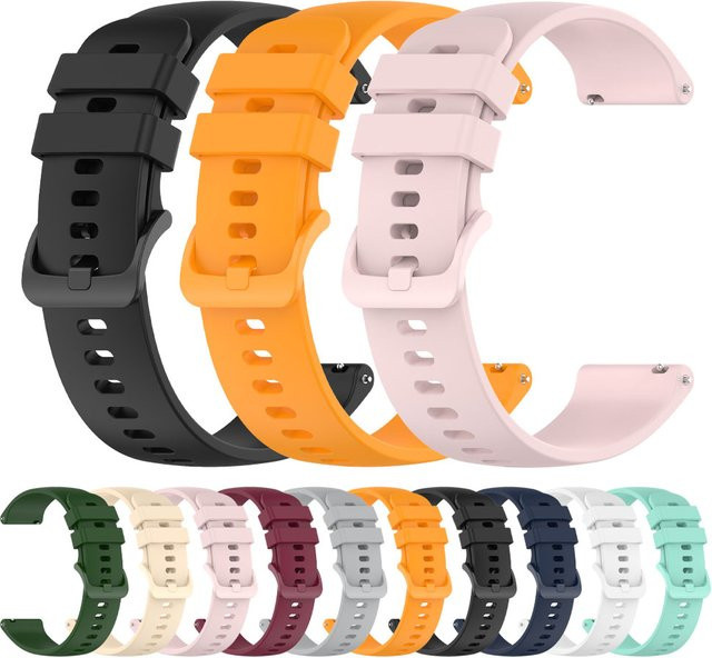 Xiaomi Uhrenarmband Silikon, 22mm, Schwarz - Bild 1