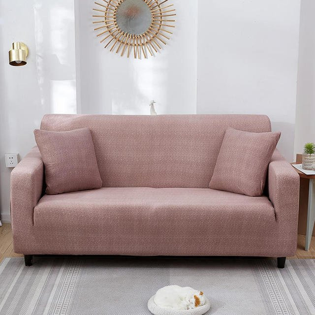 Housmife Elastischer Sofabezug mit floralem Muster in Pink, Moderner Möbelschutz für 1-Sitzer, Breite: 90-140 cm - Bild 1