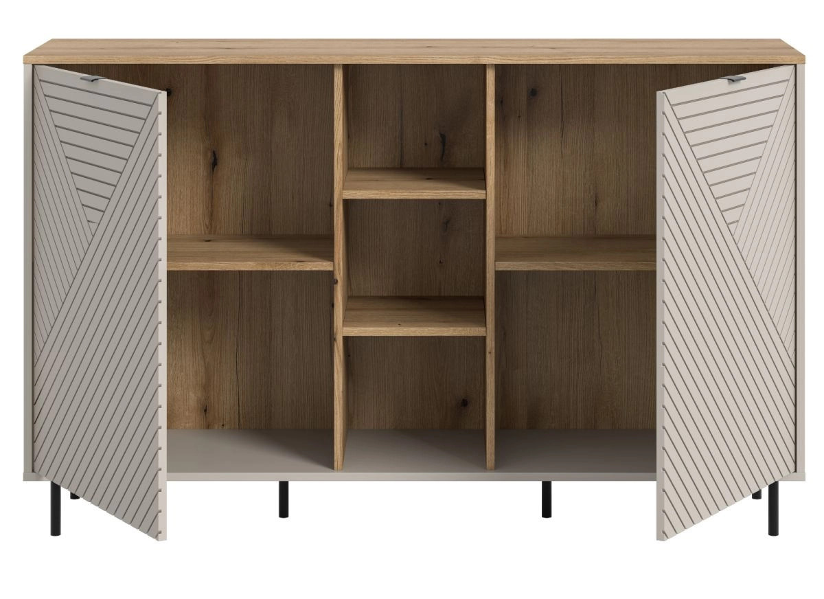 Sideboard Bente von Furn.Design in Kaschmir und Eiche, Breite: 154 cm - Bild 5