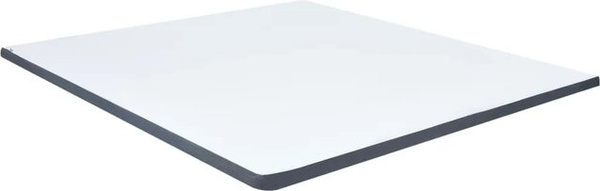vidaXL Boxspringbett-Matratzenauflage aus Schaumstoff, Mittelweich, B/T/H: 180 x 200 x 5 cm, Weiß/Dunkelgrau