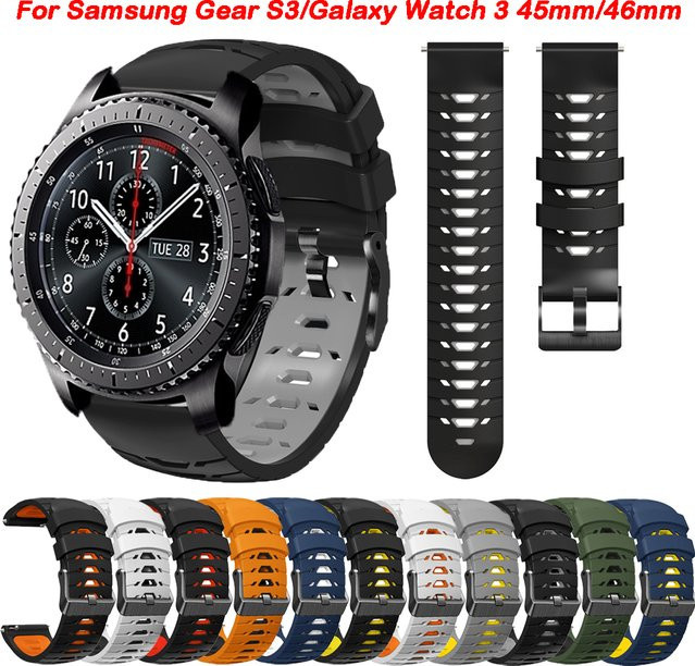 JSPSTA Uhrenarmband Silikon, Schwarz, Unisex - Bild 1