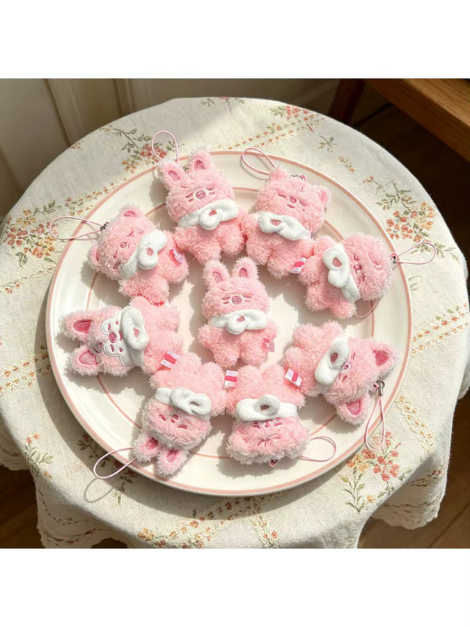 SKZOO Mini Dekorative Tierfiguren Rosa Serie, Kleine Begleiterpuppen für DIY-Projekte, Höhe: 5 cm - Bild 6