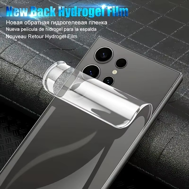 5 Stück weiche Hydrogel-Displayschutzfolien für Samsung Galaxy S25 Edge S24 Ultra S23 FE S22 S21 S20 Plus Note 20 Ultra FE, transparent - Bild 2