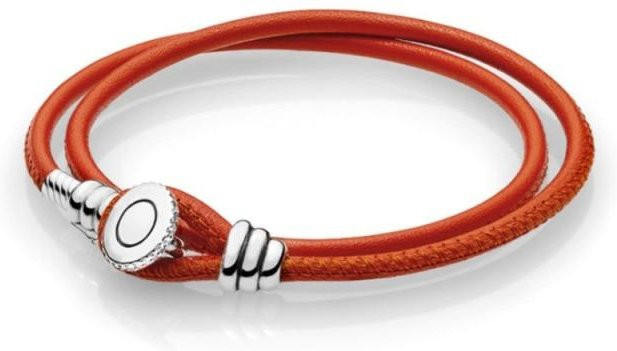 Loveright Armband, Leder, 925 Silber, Damen, 38 cm - Bild 1