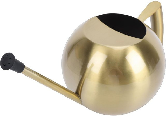 Musysh Gießkanne aus Edelstahl mit langem Auslauf und abnehmbarem Kopf, Antik Gold, 1 l - Bild 1