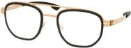 ic! berlin Aviator Brille, Vollrand, Metall, Gold, Black, Multicolour, Unisex - Bild 1