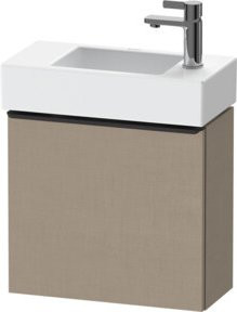 Duravit Waschtischunterschrank D-Neo mit 1 Tür in Weiß/Leinen, Wandmontage, B/H/T: 48,4 x 44,0 x 22,2 cm - Bild 1