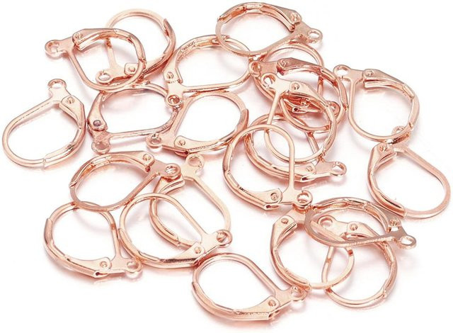 Ohrhaken Französische Klappbügel, Edelstahl, 13x11mm, Unisex - Bild 1