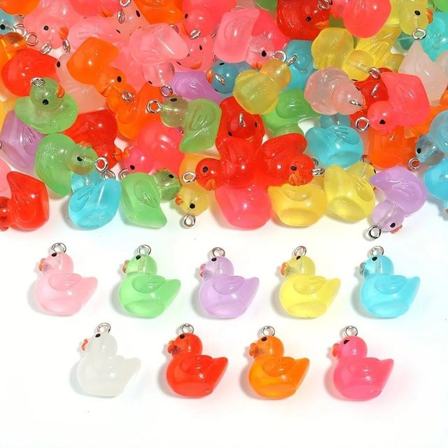 Binchi Outdoor Product Anhänger, 3D Gelbe Enten, Kunststoff, Damen - Bild 1
