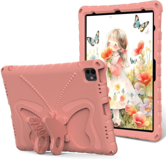 Stoßfeste Hülle für iPad Air 13 Zoll M3/M2 und iPad Pro 12,9 Zoll 6./5./4./3. Generation in Pink - Bild 1