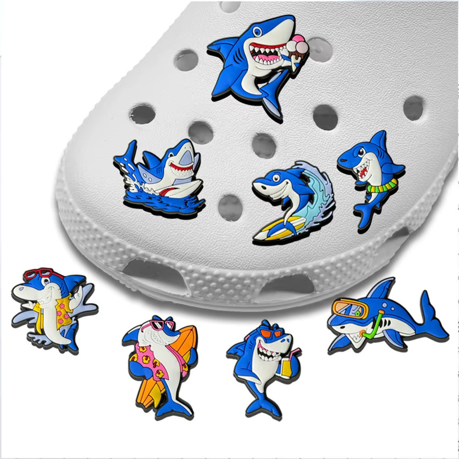 MINISO Schuh Charms, Sommer Haie Cartoon Serie, Kinder - Bild 4
