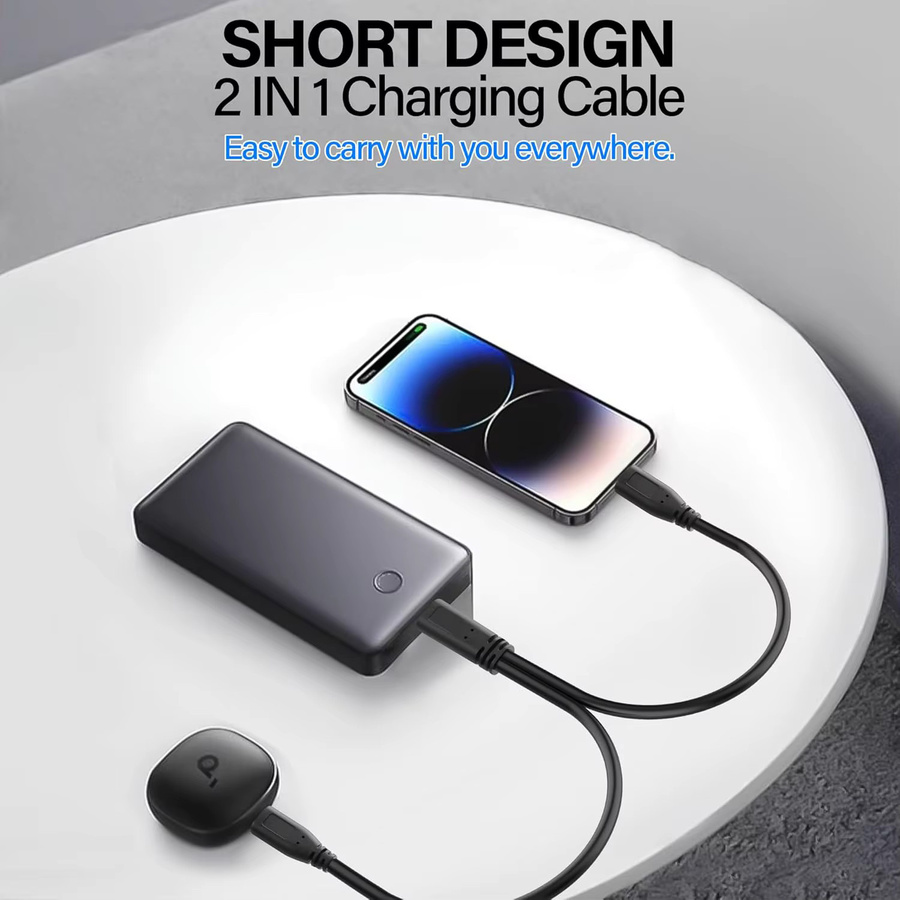 UpperFu 2er-Pack USB Typ C auf Dual USB Typ C 2 in 1 Splitter Y-Adapter zum Laden von Tablets, Schwarz - Bild 3
