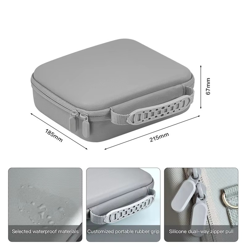DIXSG Kamera-Aufbewahrungstasche für VIVO X300 Pro X200 Ultra Zubehör, Tragbares EVA Hartschalen-Etui, Grau - Bild 6