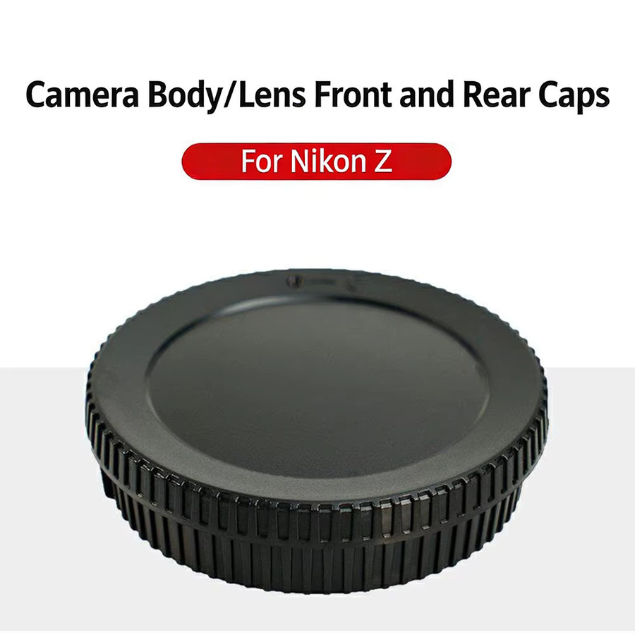 Nikon Z Kamera-Schutzset mit Gehäuseabdeckung und Objektivrückdeckel in Schwarz für Nikon Z5 Z5II Z6 Z6II Z6III Z7 Z7II Z8 Z9 Z50 Z50II Zfc Z30 ZR - Bild 2