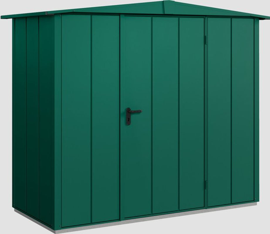 Ecostar Gerätehaus Elegant-S aus Metall in Grün, B/H/T: 238 x 216 x 107,8 cm - Bild 2