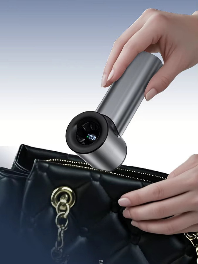 HAOYUNMA Mini Handventilator mit 100 Geschwindigkeiten, wiederaufladbarer Akku, Weiß - Bild 7