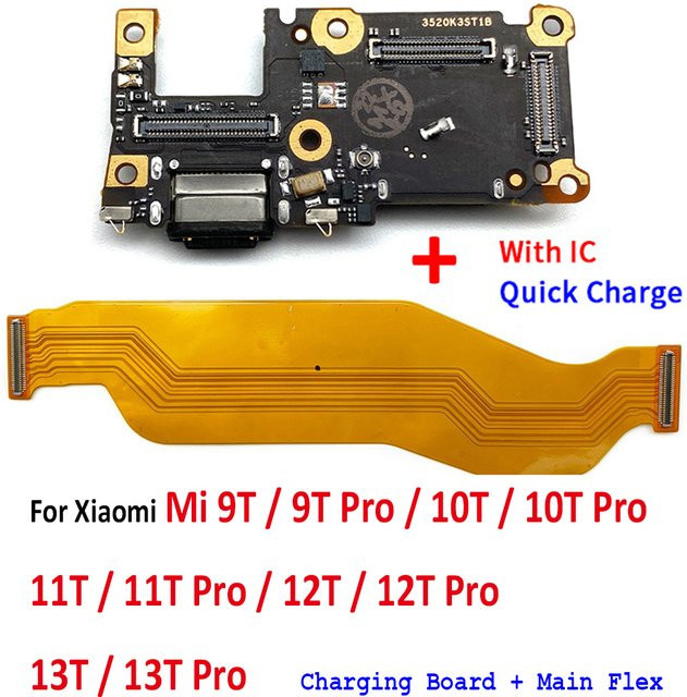 Xiaomi USB-C Ladeport Flexkabel Ersatzteil für Mi 9T 10T 11T 12T 13T Pro Motherboard - Bild 1