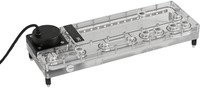 Alphacool Core Distro Plate 360 Rechts für D5/DDC V2, transparenter Verteiler für Custom Loop - Bild 1