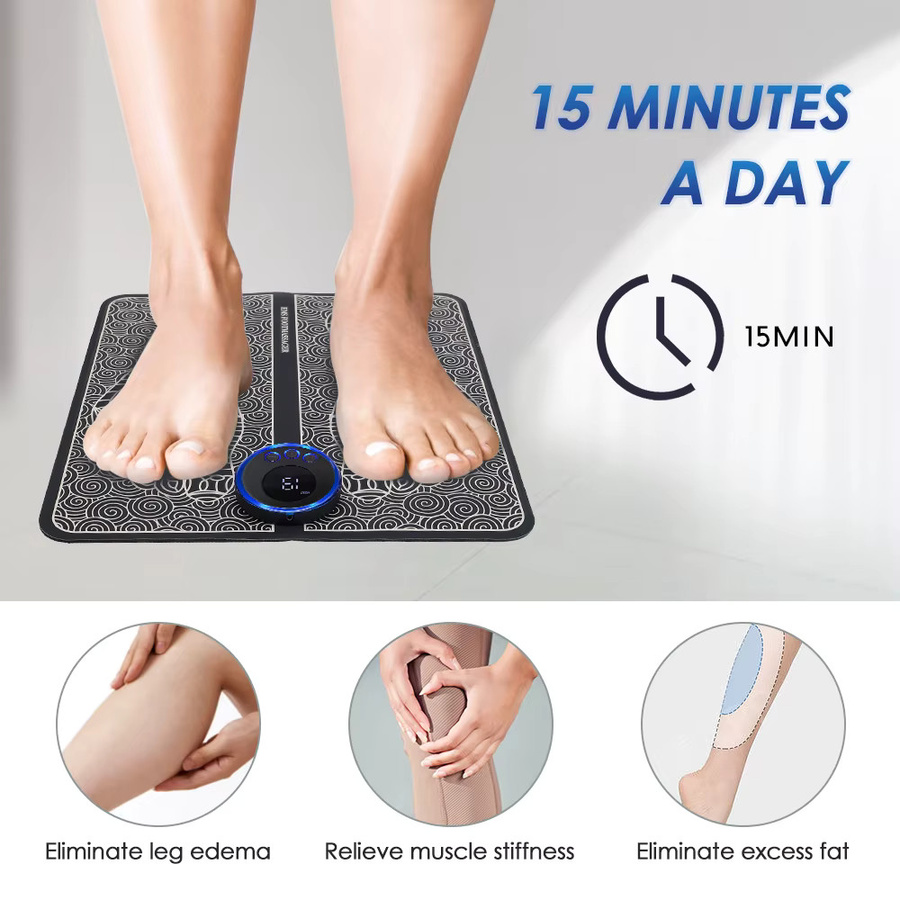 Hailicare EMS-Massagematte mit RF-Fernbedienung, Unisex, für Füße - Bild 4