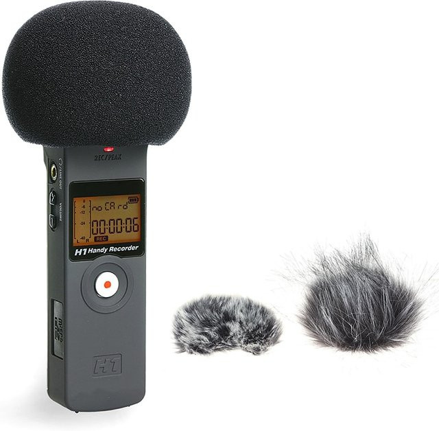 SD&HI Pelziger Windschutz Muff für Zoom H1 und H1n Mikrofon zur Winddämmung - Bild 1