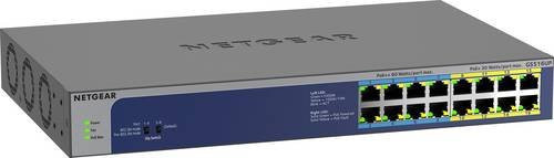 Netgear GS516UP Unmanaged Netzwerk Switch in Grau mit 16 Gigabit Ports und PoE+ sowie PoE++ (380 W) - Bild 1