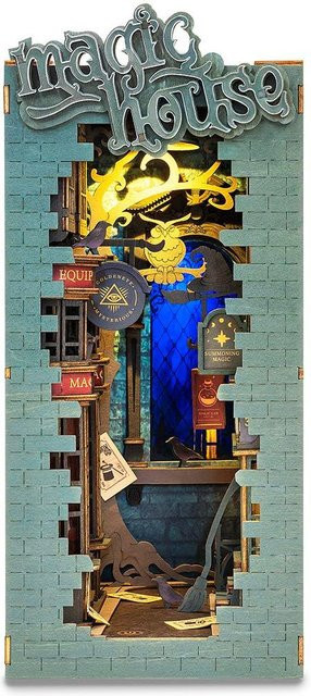 Rolife ROBOTIME 3D-Puzzle Magisches Haus DIY Buchnische aus Holz TGB03 - Bild 1