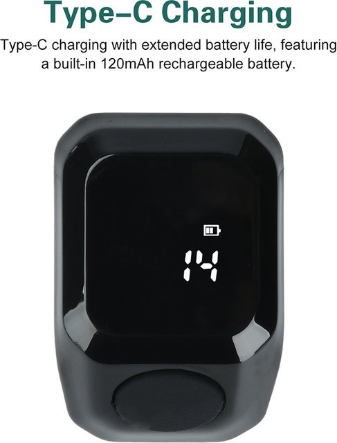 Aideepen Digitaler Ringzähler, Muslimischer Zikr-Ring, Unisex - Bild 1