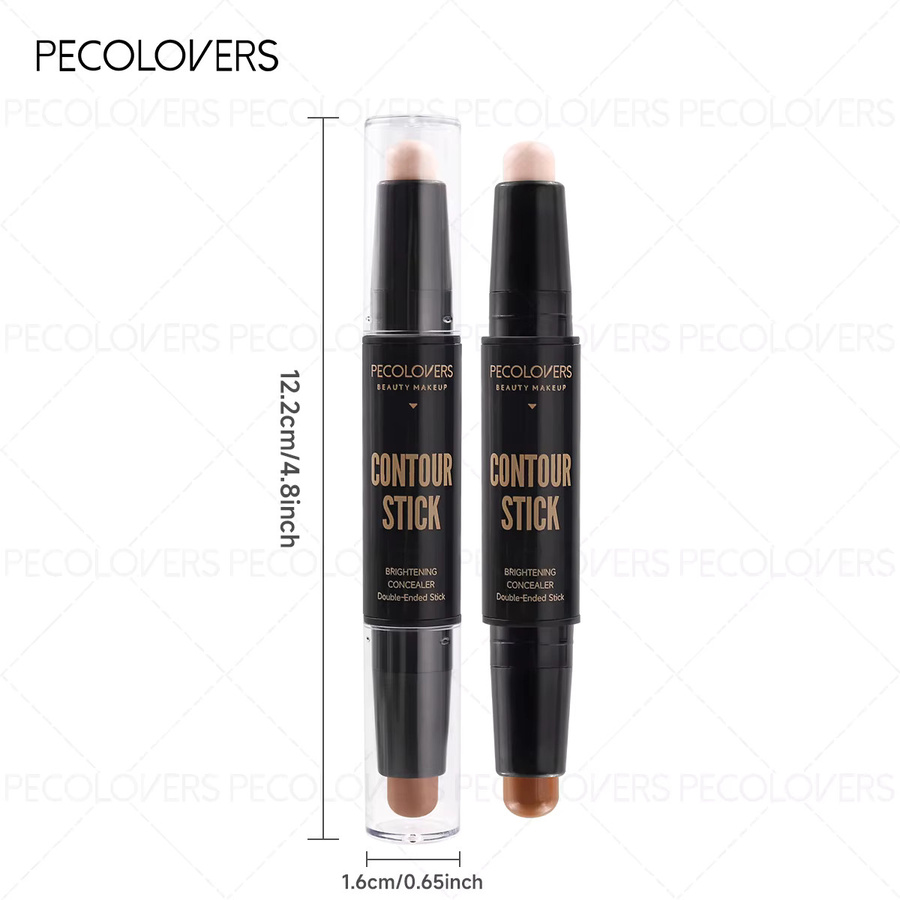 PECOLOVERS Doppelseitiger Concealer-Stift, Wasserfest, Unisex - Bild 5