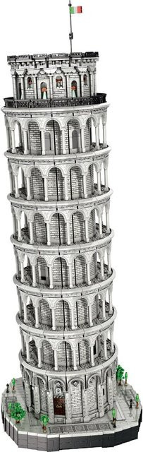 Reobrix Schiefer Turm Bauwerk Klemmbaustein 7652 Teile ab 14 Jahren - Bild 1