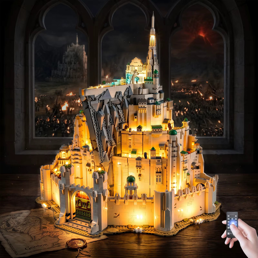 BlockGlow LED-Beleuchtungsset für LEGO Der Herr der Ringe Minas Tirith, warmweiß - Bild 3