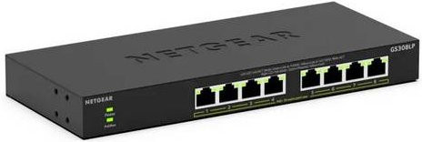 Netgear GS308LP Netzwerk Switch mit 8 Ports, 1 GBit/s, PoE-Funktion, Schwarz - Bild 2