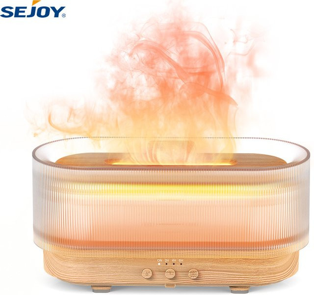 SEJOY Aroma-Diffusor Luftbefeuchter mit LED-Licht und Duftfach in Weiß - Bild 1