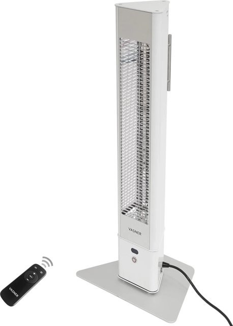 Vasner Infrarot-Standheizstrahler HeatTower 2500 W mit Fernbedienung Weiß, B/T/H: 104,0 x 47,5 x 33,0 cm - Bild 1
