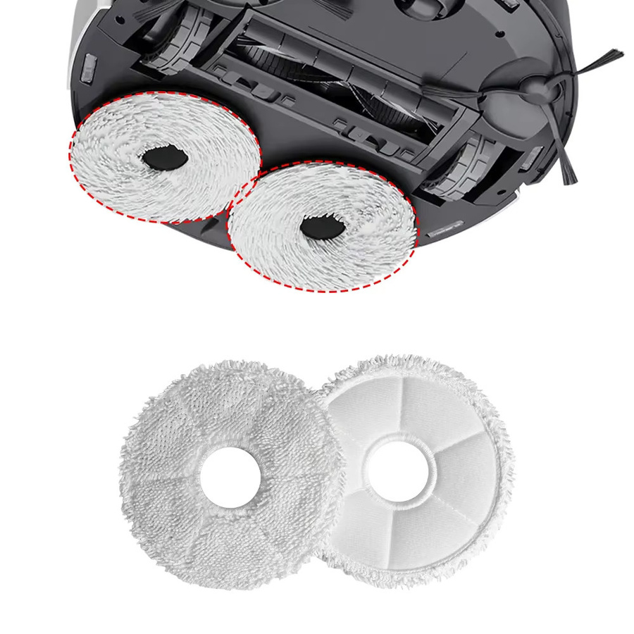 Ecovacs Ersatzteil-Set für Deebot T10 TURBO, OMNI, X1 TURBO, X1S PRO mit Staubbeuteln, Wischtüchern, Vakuumfiltern, Hauptseitenbürsten und Bürstenabdeckung - Bild 3