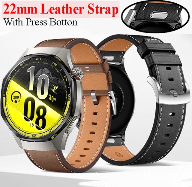 jansin Uhrenarmband Leder, 22 mm, Unisex - Bild 1