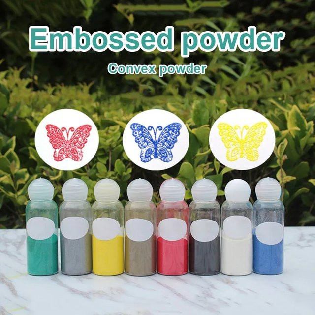 Goldenes Prägepulver für Scrapbooking und Bastelarbeiten, 10 ml - Bild 1
