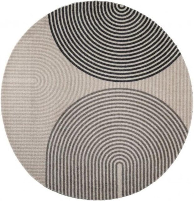 MD Entree Universal Teppich rund Ø 100 cm rainbow beige modern abstrakt - Bild 1