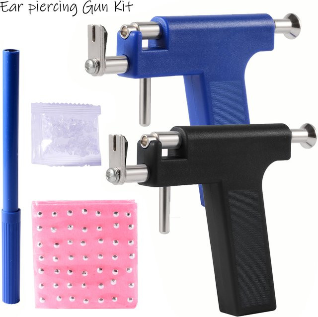 Ohrpiercing-Pistolen-Werkzeugset, Stahl, Unisex - Bild 1