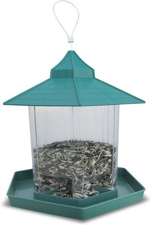 HABAU Vogelfutterhaus aus Kunststoff in Grün, B/H/T: 20 x 23 x 20 cm - Bild 1