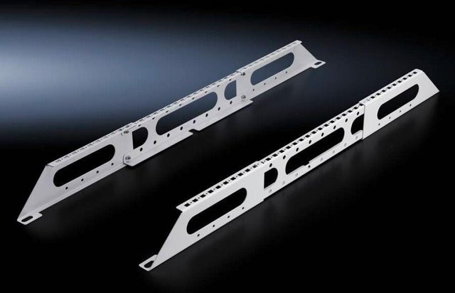 Rittal Kabeltrassenablagefläche aus Stahl, Grau, 2er-Pack, Breite: 120 cm, Tiefe: 80 cm - Bild 1